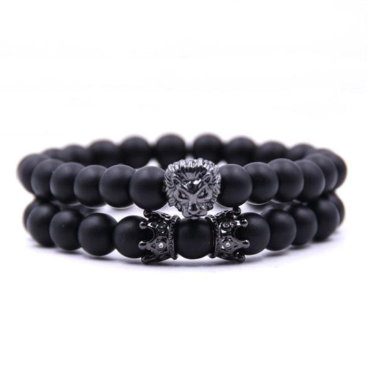 African Lion Couple Bracelets