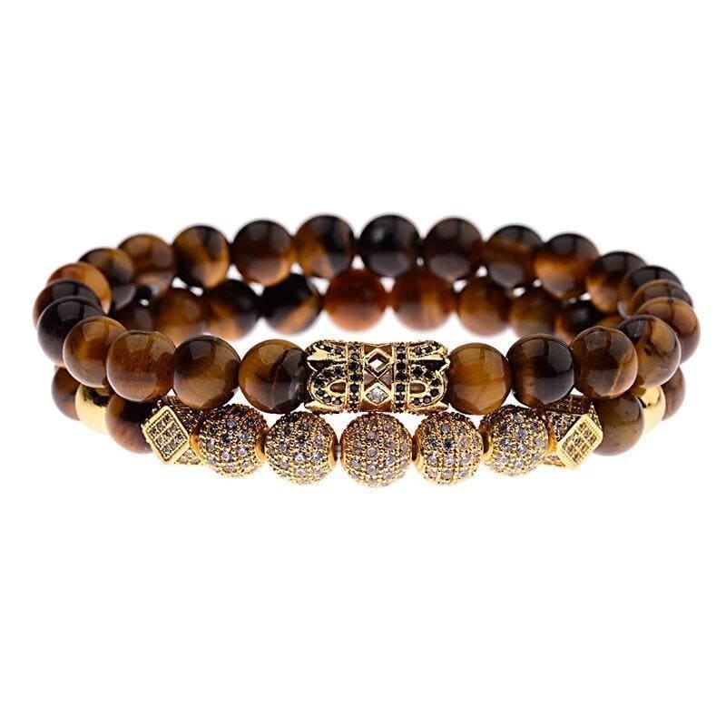 Wild Tiger Eye Couple Bracelets