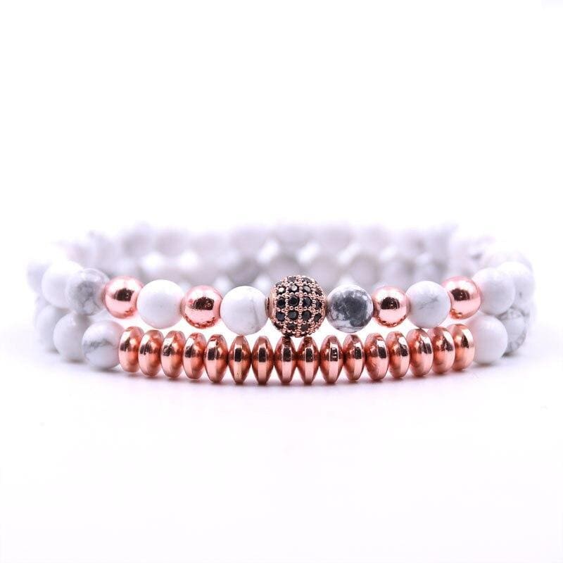 Snow Pearl Couple Bracelets