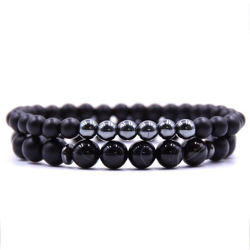 Black Pearl Couple Bracelets