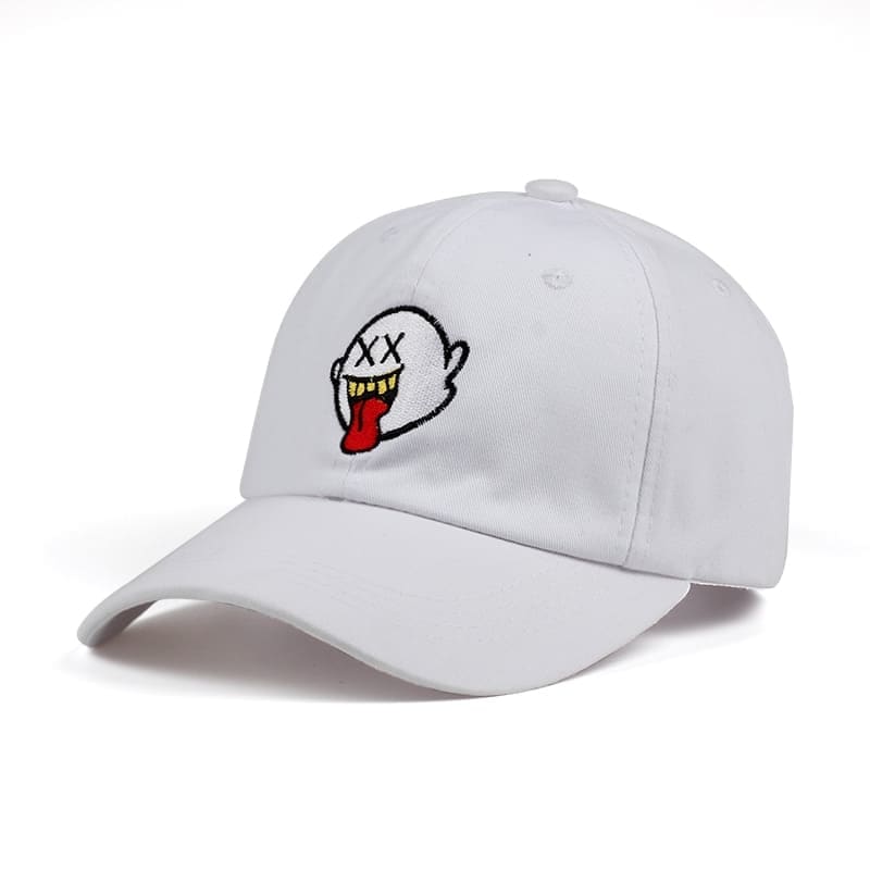White Ghost Couple Caps - Couple-Gift-Store