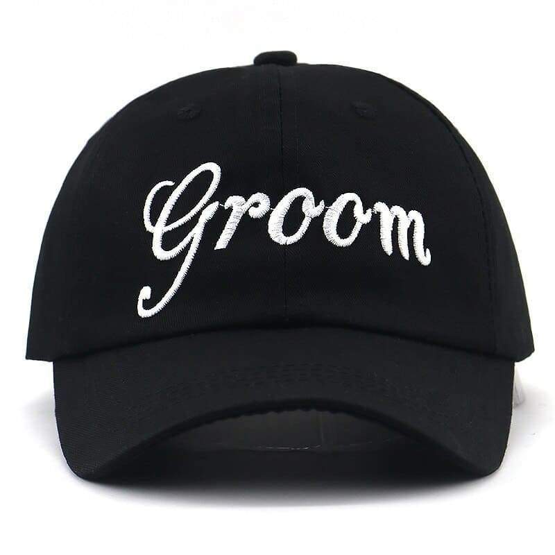 Black Newly Wed Couple Caps - Couple-Gift-Store