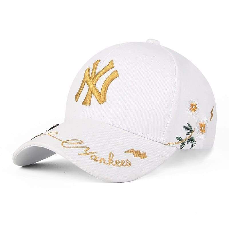 White New York Couple Caps - Couple-Gift-Store