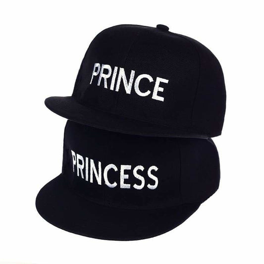 Couple Caps Prince and Princess - Couple-Gift-Store