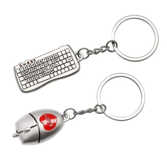 Couple Keychain Keyboard Mouse - Couple-Gift-Store