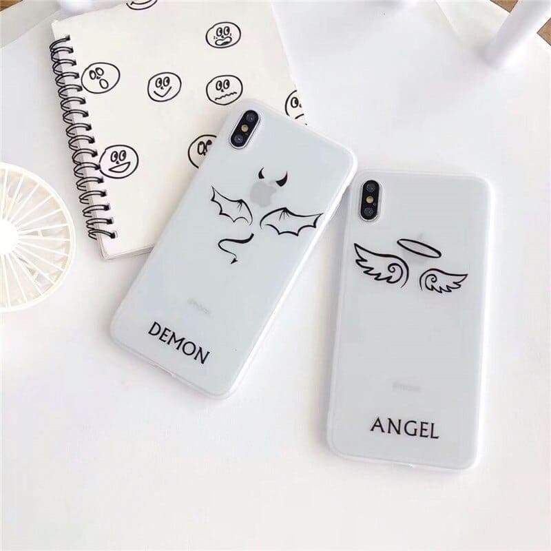 Couple Phone Case Angel & Demon - Couple-Gift-Store