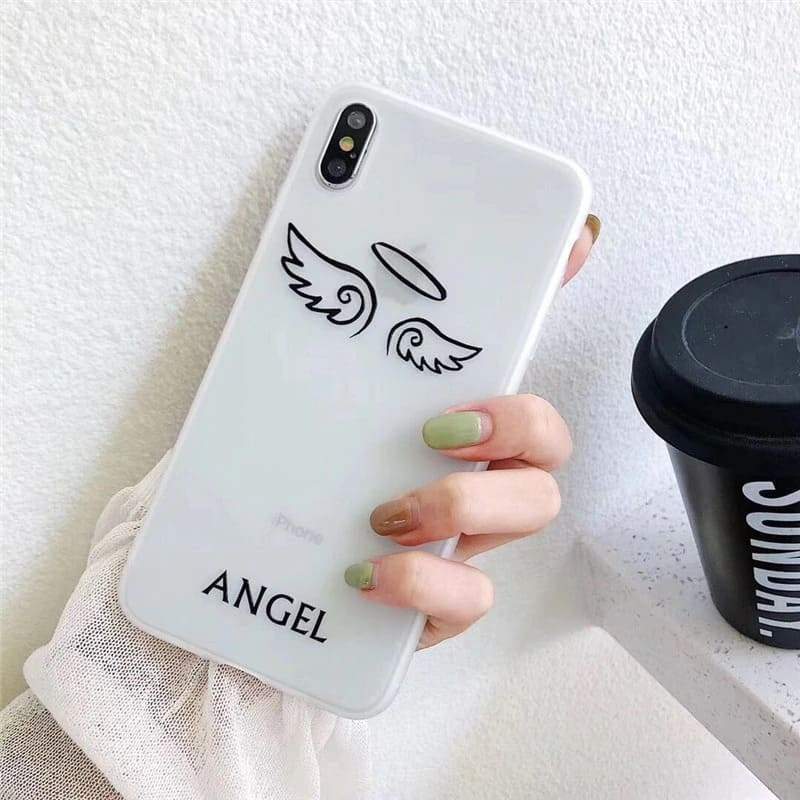 Couple Phone Case Angel & Demon - iPhone 11 Pro Max / Angel - Couple-Gift-Store