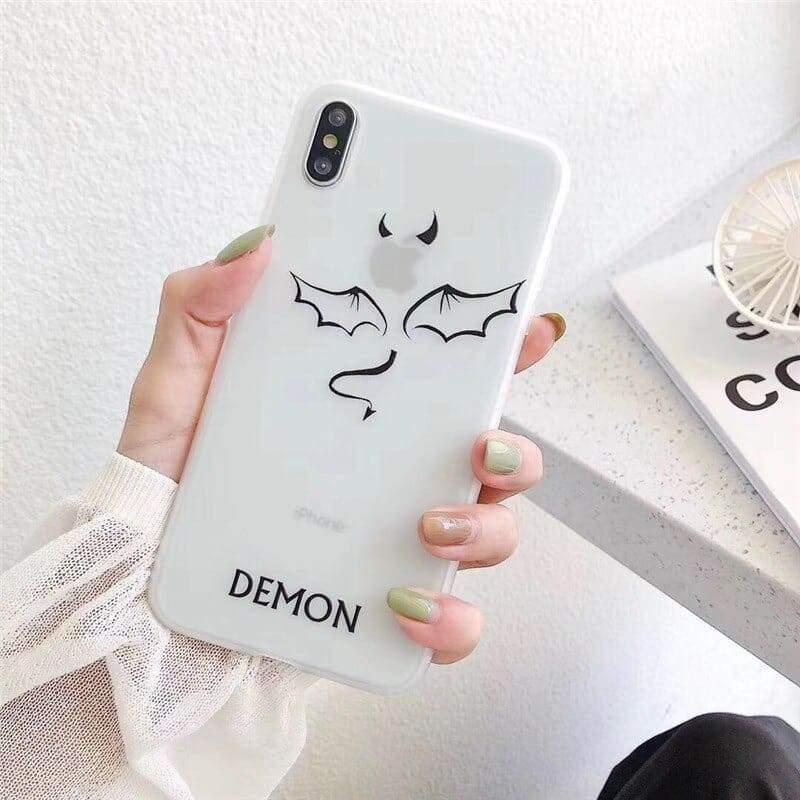 Couple Phone Case Angel & Demon - iPhone 11 Pro Max / Demon - Couple-Gift-Store