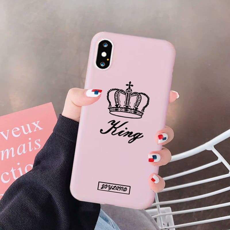 Couple Phone Case Crown - iPhone 6s / King - Couple-Gift-Store