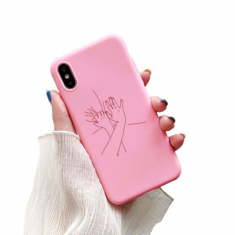 Couple Phone Case Love - Samsung J4 2018 / Pink - Couple-Gift-Store