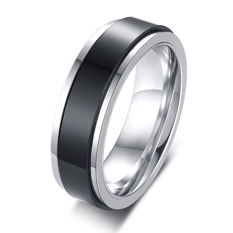 Couple Rings Bicolor - 6 / Woman - Couple-Gift-Store