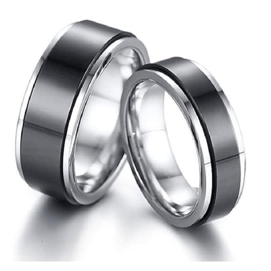 Couple Rings Bicolor - Couple-Gift-Store