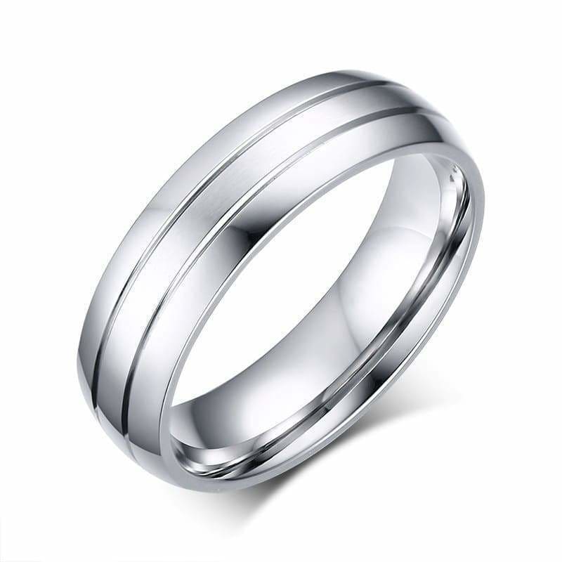 Couple Rings Silver - 49 / Man - Couple-Gift-Store