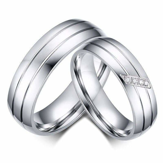 Couple Rings Silver - Couple-Gift-Store