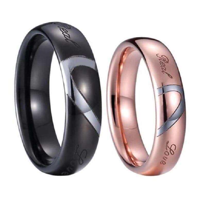 Couple Rings Sincere Love - Couple-Gift-Store