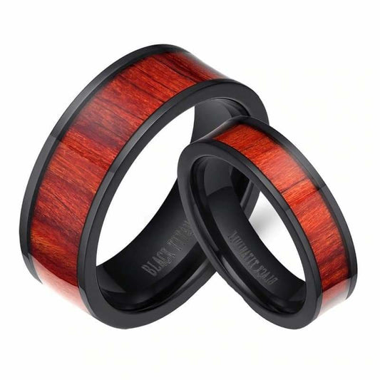 Couple Rings Wood - Couple-Gift-Store