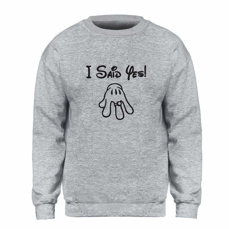 Couple Sweaters Engagement - I said yes! / XS - Couple-Gift-Store