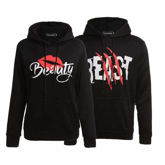 Couple Sweats Beauty and the beast - Couple-Gift-Store