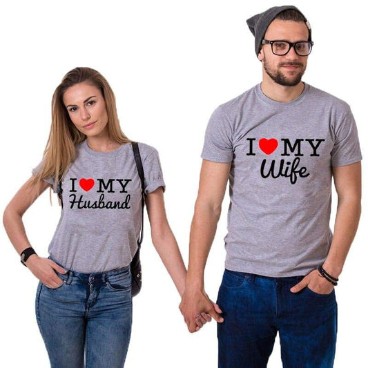 I Love My Man Couple T-shirts