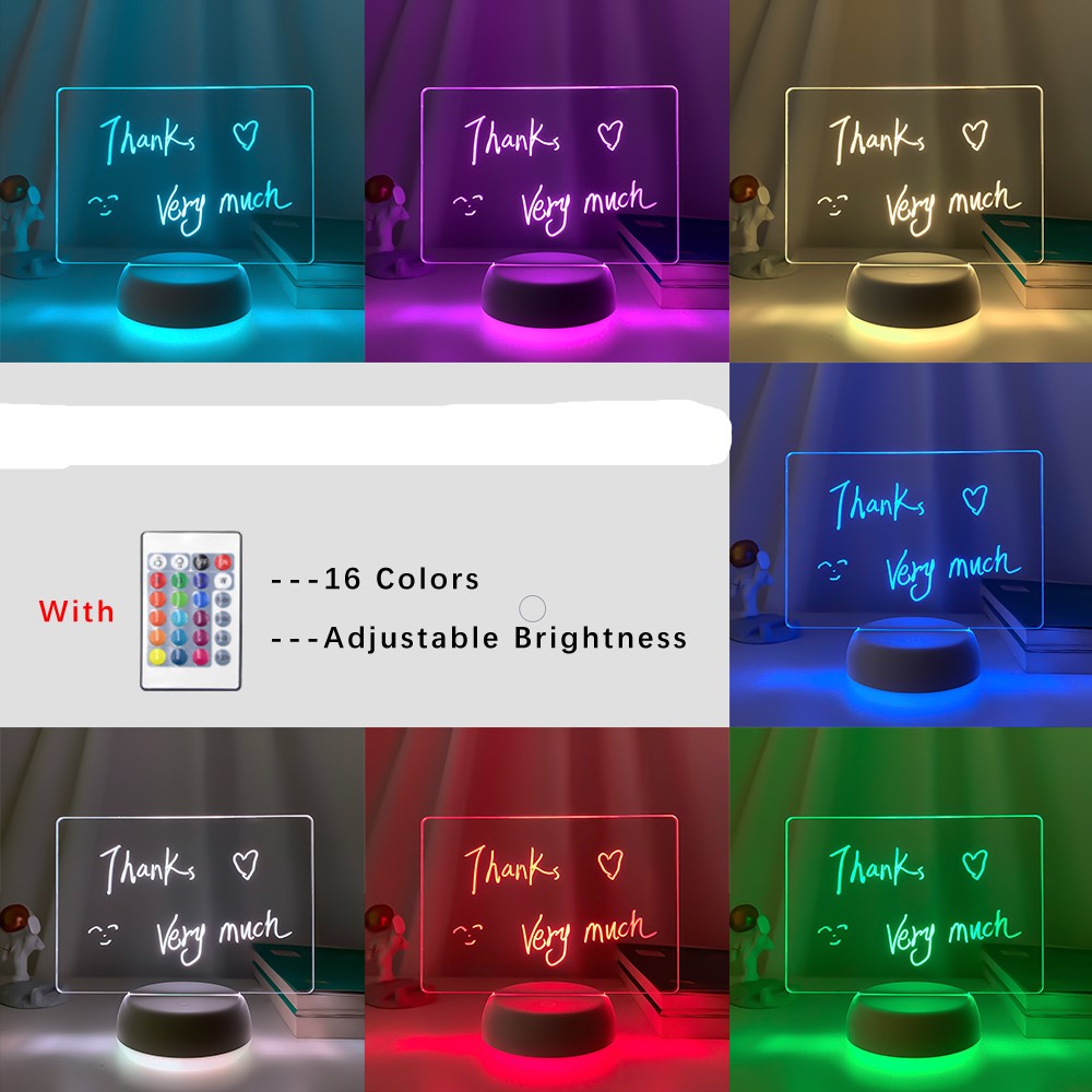 Rewritable 3D Night Light with Message Board