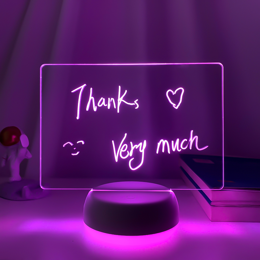 Rewritable 3D Night Light with Message Board